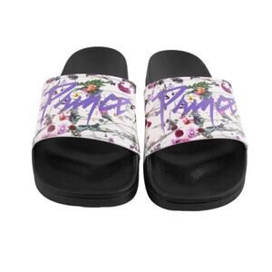 NWOT Prince Logo / Floral Slides Size 41/size 10
